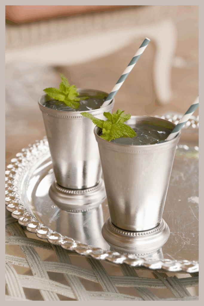 Mint julep mocktail recipe